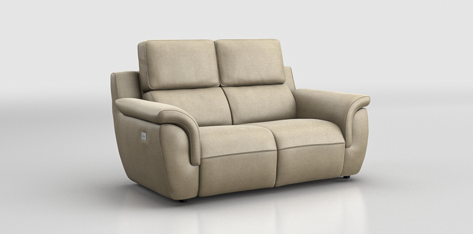 Zadina - 2 seater sofa with 2 electric recliners